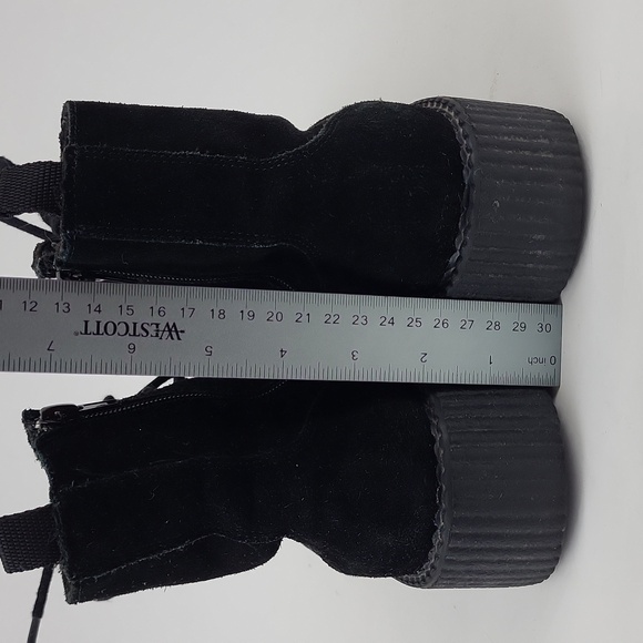 T.U.K Black Suede Viva Mondo Boots Size 8 / EU 39 - Picture 8 of 12
